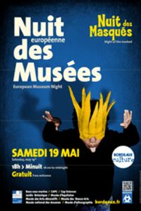 Un voyage masqué pour la Nuit des musées à Bordeaux. Le samedi 19 mai 2012 à Bordeaux. Gironde. 